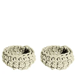 Set of 2 Classico Ecru Baskets #2 by Rosanna Contadini