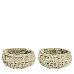 Set of 2 Classico Ecru Baskets by Rosanna Contadini