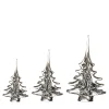 Set of 3 Clear Christmas Tree Ornaments by Marcolin
