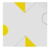 Set of 25 Complementari Yellow Triangles Tiles