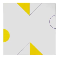 Set of 25 Complementari Yellow Triangles Tiles