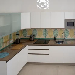 Set of 4 Foglie Collection Tiles Summer By Giuseppe Cicalese