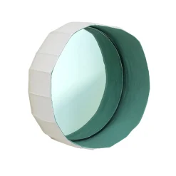 Set of 3 Green Ninfea Mirrors 20
