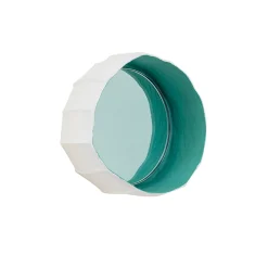 Set of 3 Green Ninfea Mirrors 12