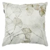 Set of 2 Leafs Motif Square Velvet Cushions #2