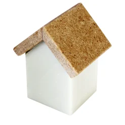 Set of 2 Little House Sculptures in Carrara and Portogallo Marbles by Paola Giubbani