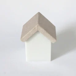 Set of 2 Little House Sculptures in Carrara and Portogallo Marbles by Paola Giubbani