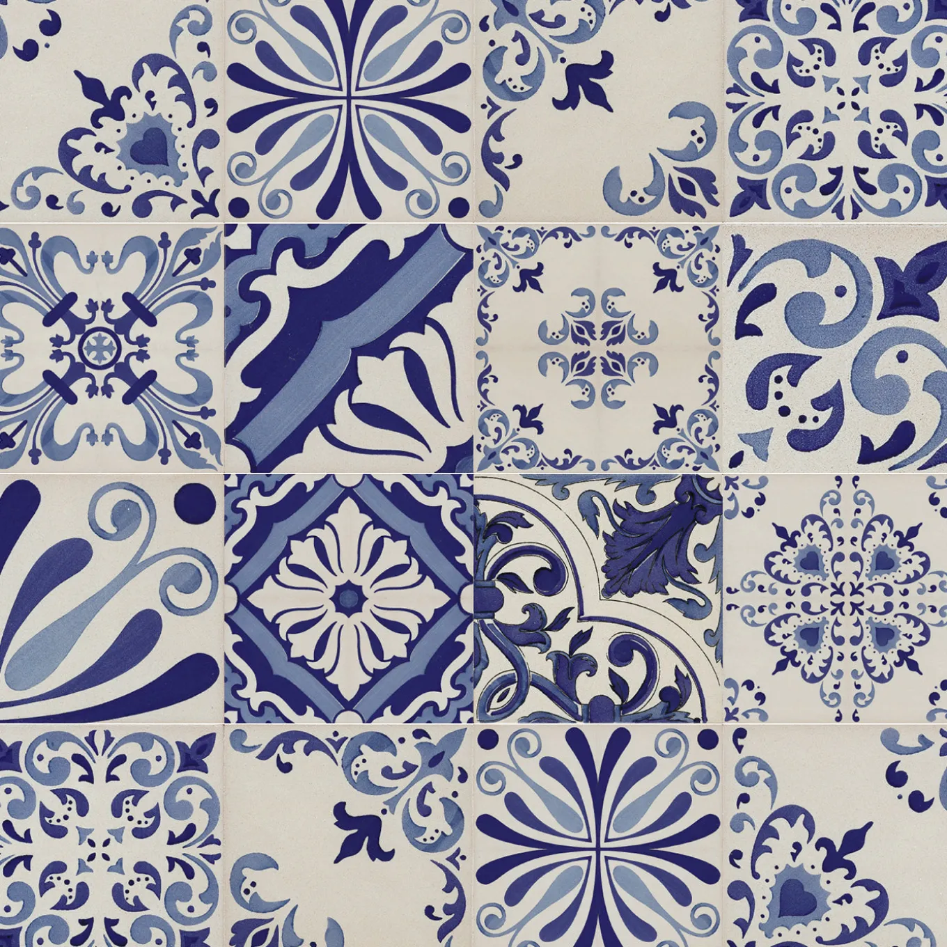 Set of 25 MAVI Blu Type Lido Azzurro Tiles
