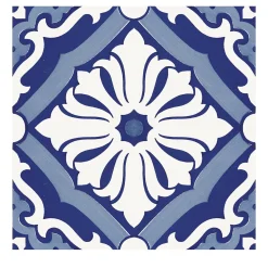 Set of 25 MAVI Blu Type Onda Tiles