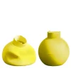 Set of 2 Nove Canary Yellow Decorative Vase