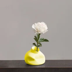 Set of 2 Nove Canary Yellow Decorative Vase