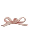 Set of 2 Pink Bow-Shaped Ceramic Candle Holders