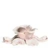 Set of 2 Rose-Shaped Pink Candle Holders