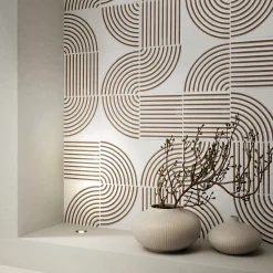 Set Of 44 Solchi Tattile Angle White Tiles