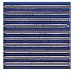 Set Of 44 Solchi Tattile Lines Blue Tiles