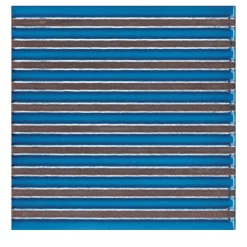 Set Of 44 Solchi Tattile Lines Turquoise Tiles