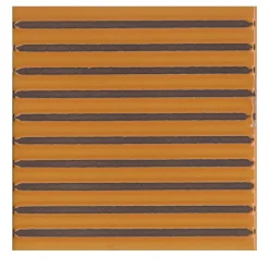 Set Of 44 Solchi Tattile Lines Orange Tiles