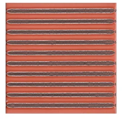 Set Of 44 Solchi Tattile Lines Rust Tiles