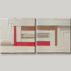 Set of 2 Tapestries Ephemera Multicolor #6