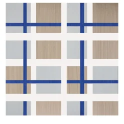 Set Of 25 Tartan Beige Type 1 Tiles