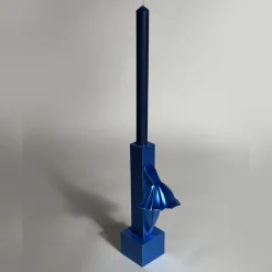 Set Of 2 Tin Soldiers Blue 3D Printed Candle Holders