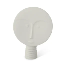 Set of 4 White and Gray Decorative Masks