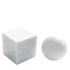 Set of Decorative Objects Paper Weights in White Carrara Marble