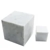 Set of Decorative Objects Paper Weight Book Holders in White Carrara Marble