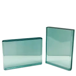 Set of Two Aquamarine Crystal Photo Frames