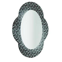 Settecento Gray and Black Mirror by Alessandro Mendini