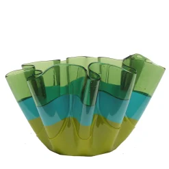 Sfumati Medium Green and Turquoise Vase By Paola Navone