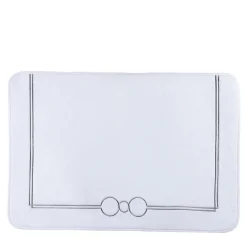 Shangri-La Pink & White Bath Rug