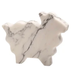 Sheep Large White Statuette by Alessandra Grasso