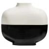 Short Palma Black and White Vase