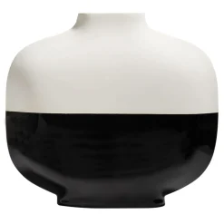 Short Palma Black and White Vase
