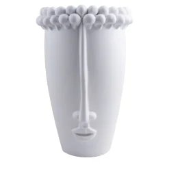 Sicilian White Ceramic Head Vase