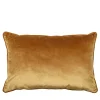 Silk Velvet Rectangular Gold Yellow Longue Cushion