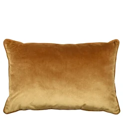 Silk Velvet Rectangular Gold Yellow Longue Cushion