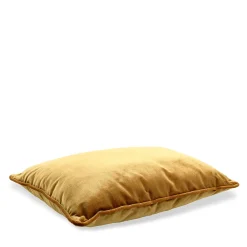Silk Velvet Rectangular Gold Yellow Longue Cushion