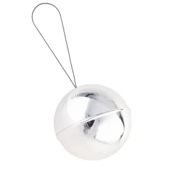 Silver Circus Christmas Ball Ornament - Set of 2