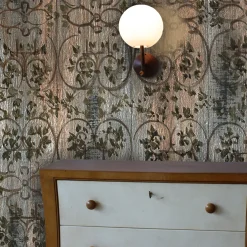 Silver Leaf Wallpaper