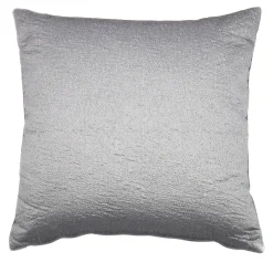 Silver square Carrè Cushion in Dry Coktail Jacquard Fabric