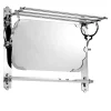 Silver Towel Rack Shelf with Mirror