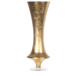 Silvia Gold Leaf Vase