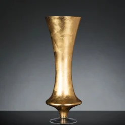 Silvia Gold Leaf Vase