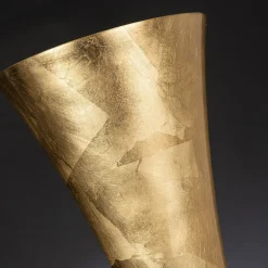 Silvia Gold Leaf Vase