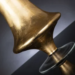 Silvia Gold Leaf Vase