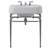 Single Memphis with White Ceramic & Chrome Finish Console