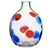 Singleflower Blue/Red Vase N. 2