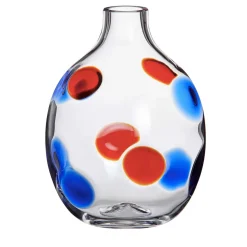 Singleflower Blue/Red Vase N. 2